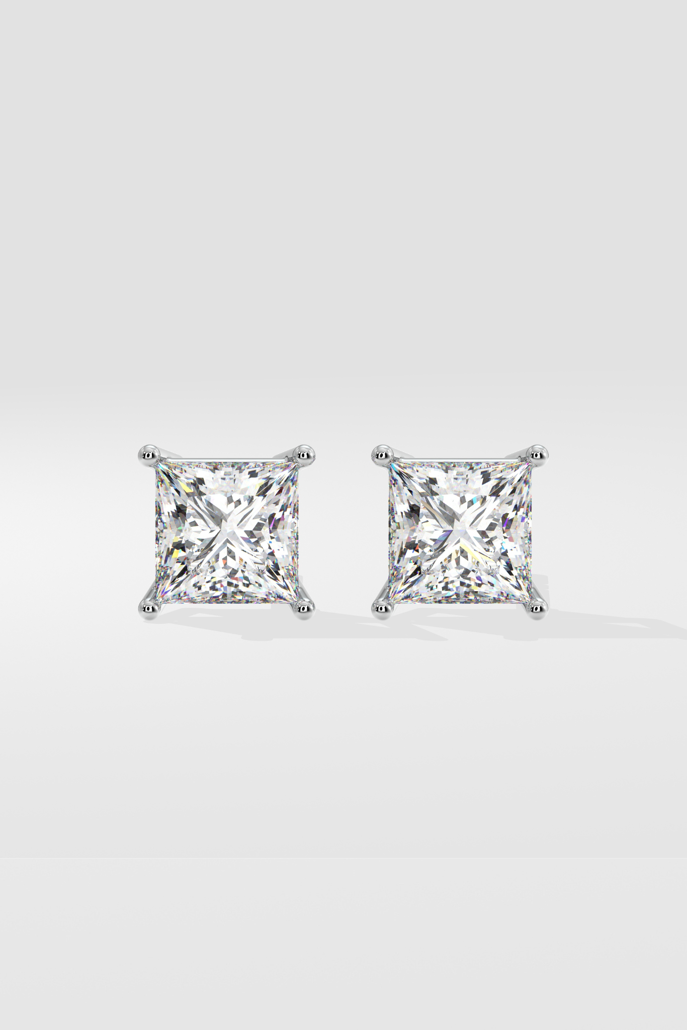 8 ct Classic Princess Studs
