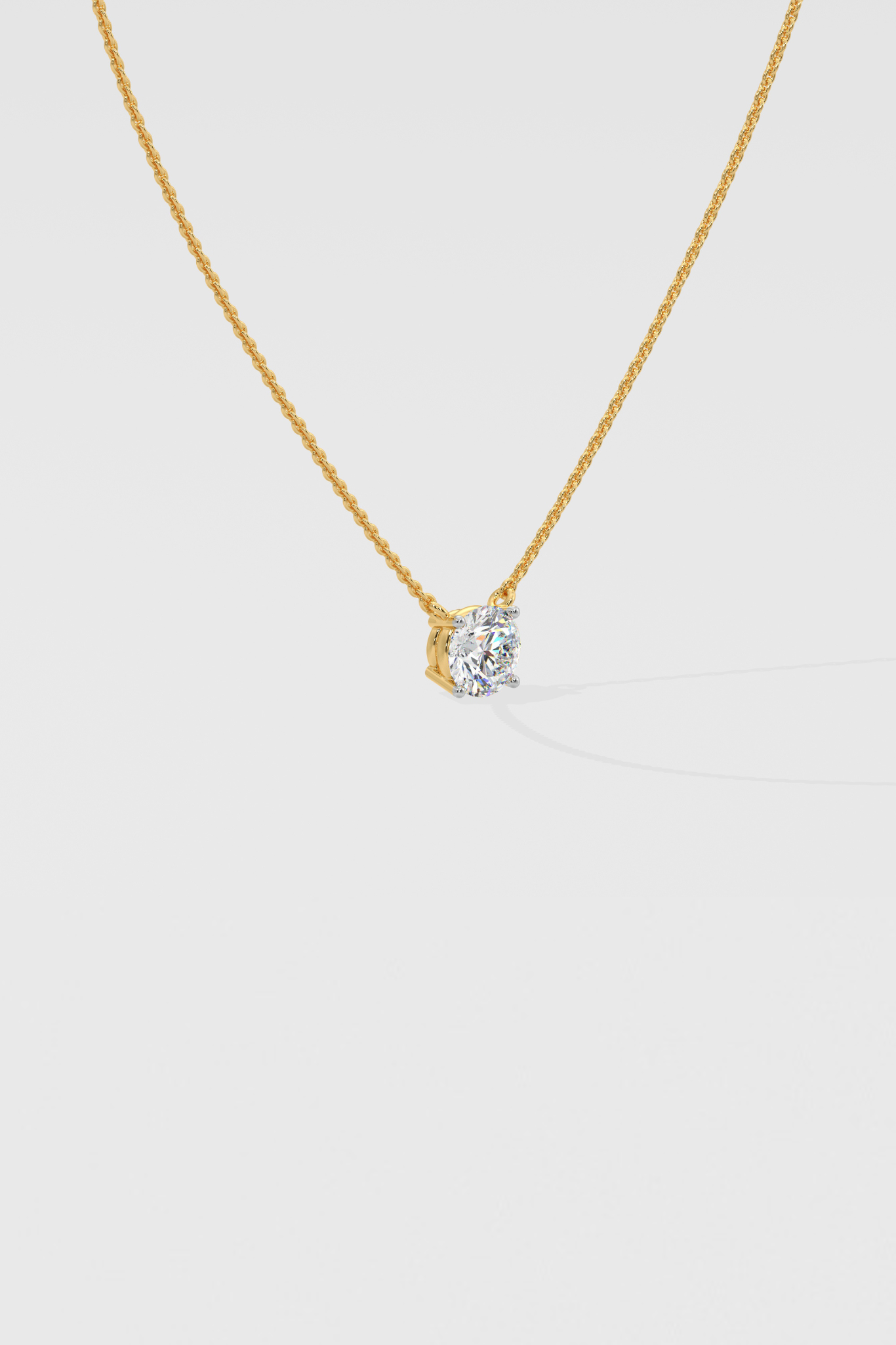 2 ct Solitaire Necklace