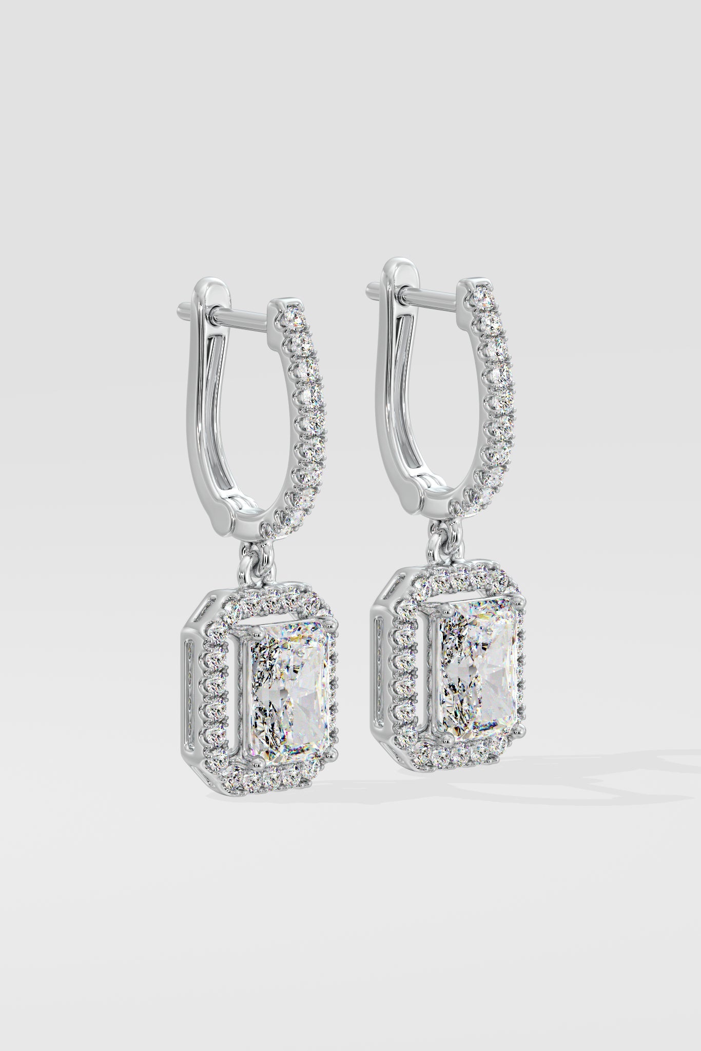 2 ct Radiant Danglers