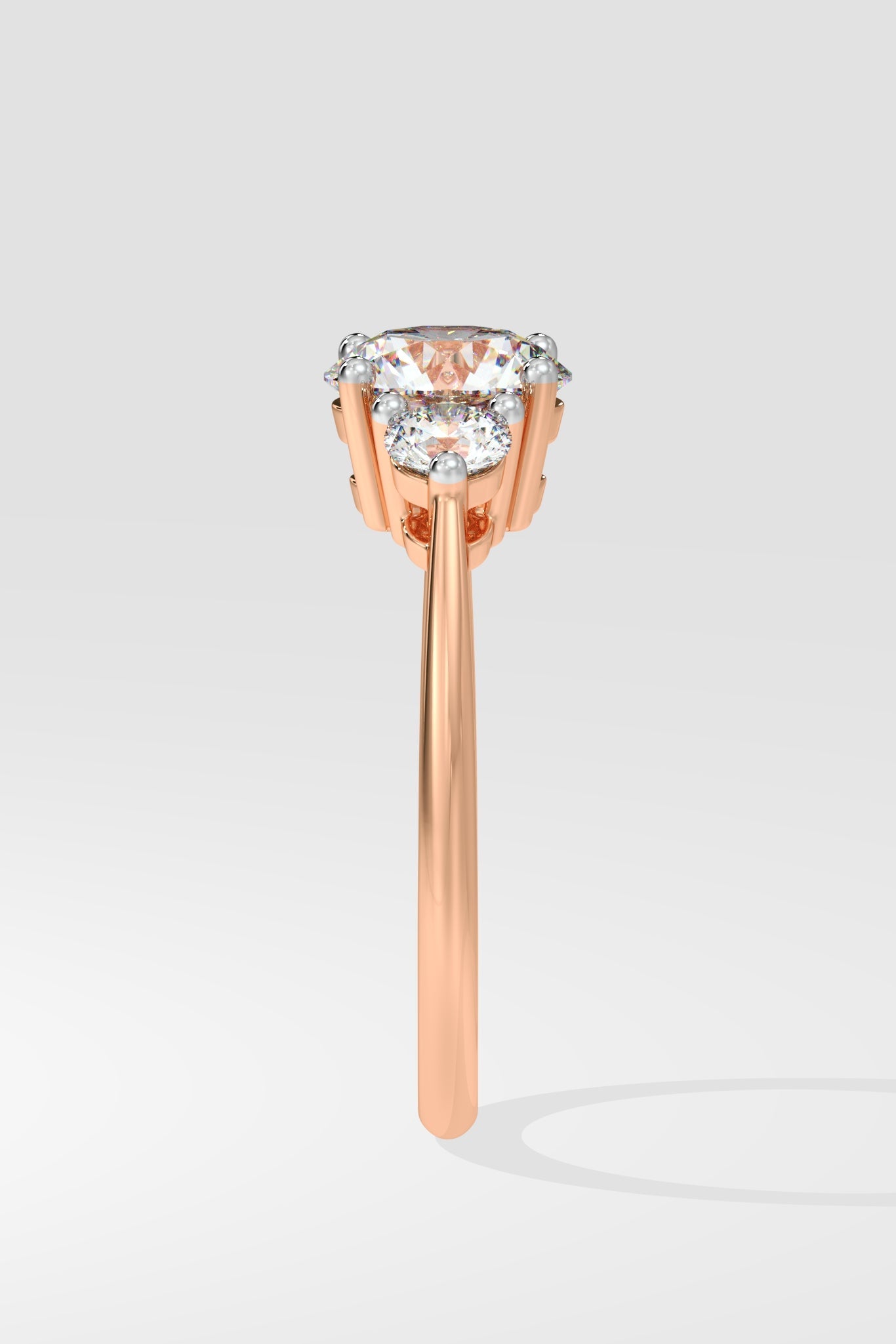 3 Stone Anniversary Solitaire Ring