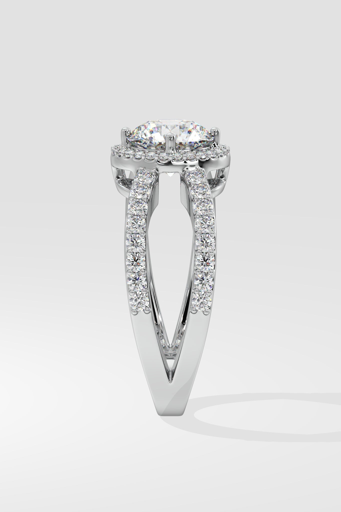 1 ct Crossover Solitaire Ring