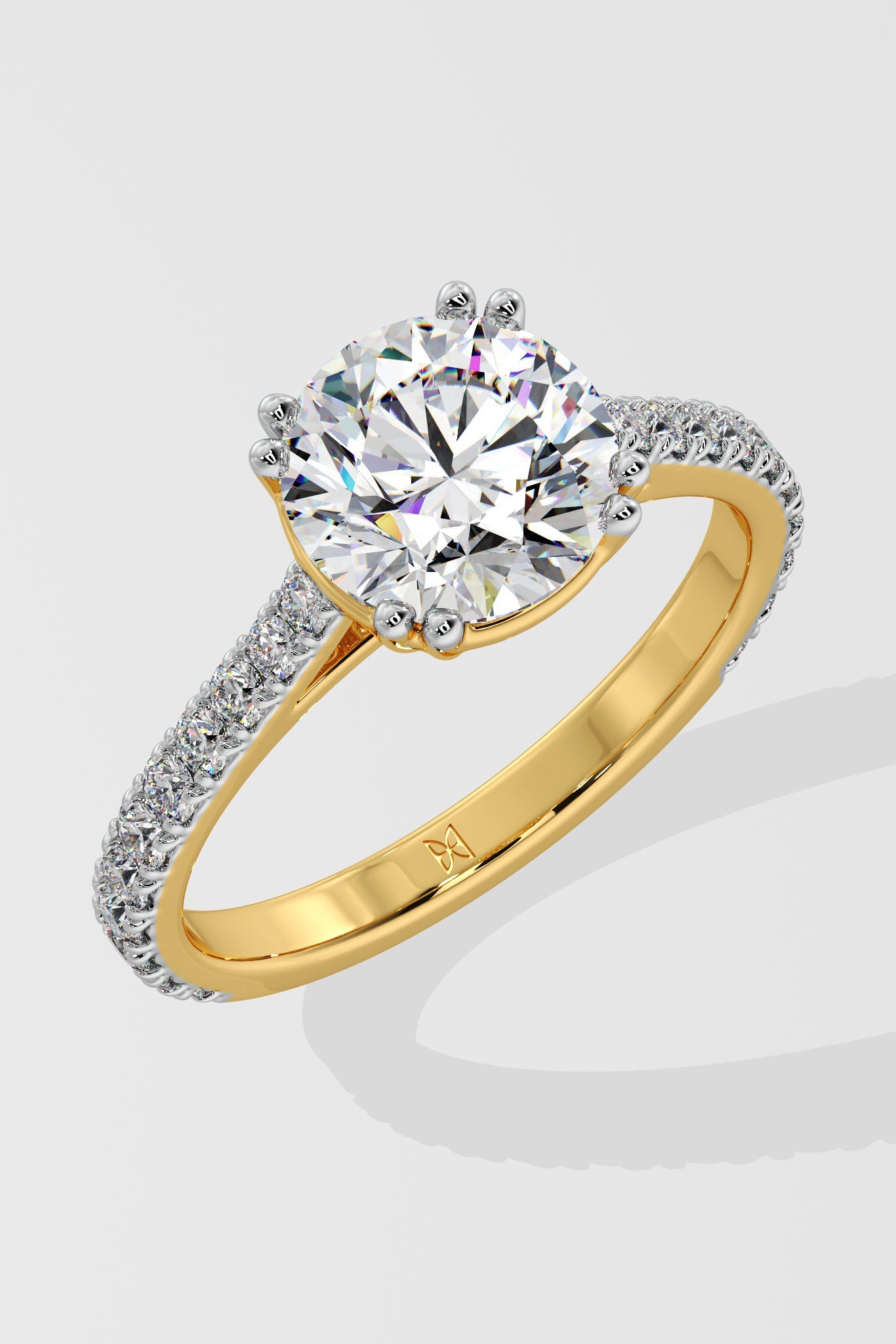 2 ct Dual Prong Solitaire Ring