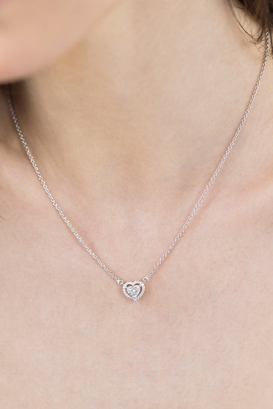 Solitaire Heart Necklace