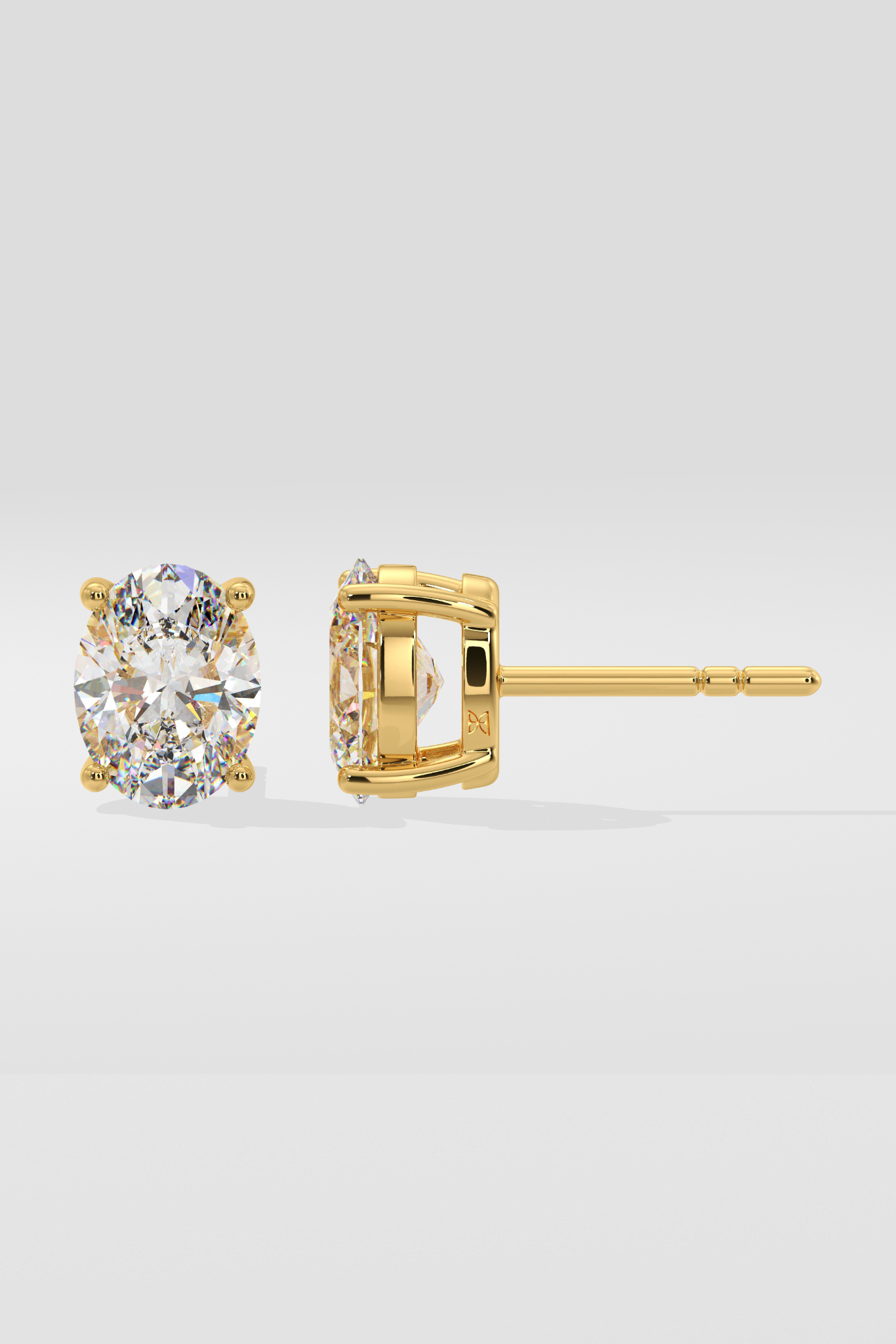 2 ct Oval studs