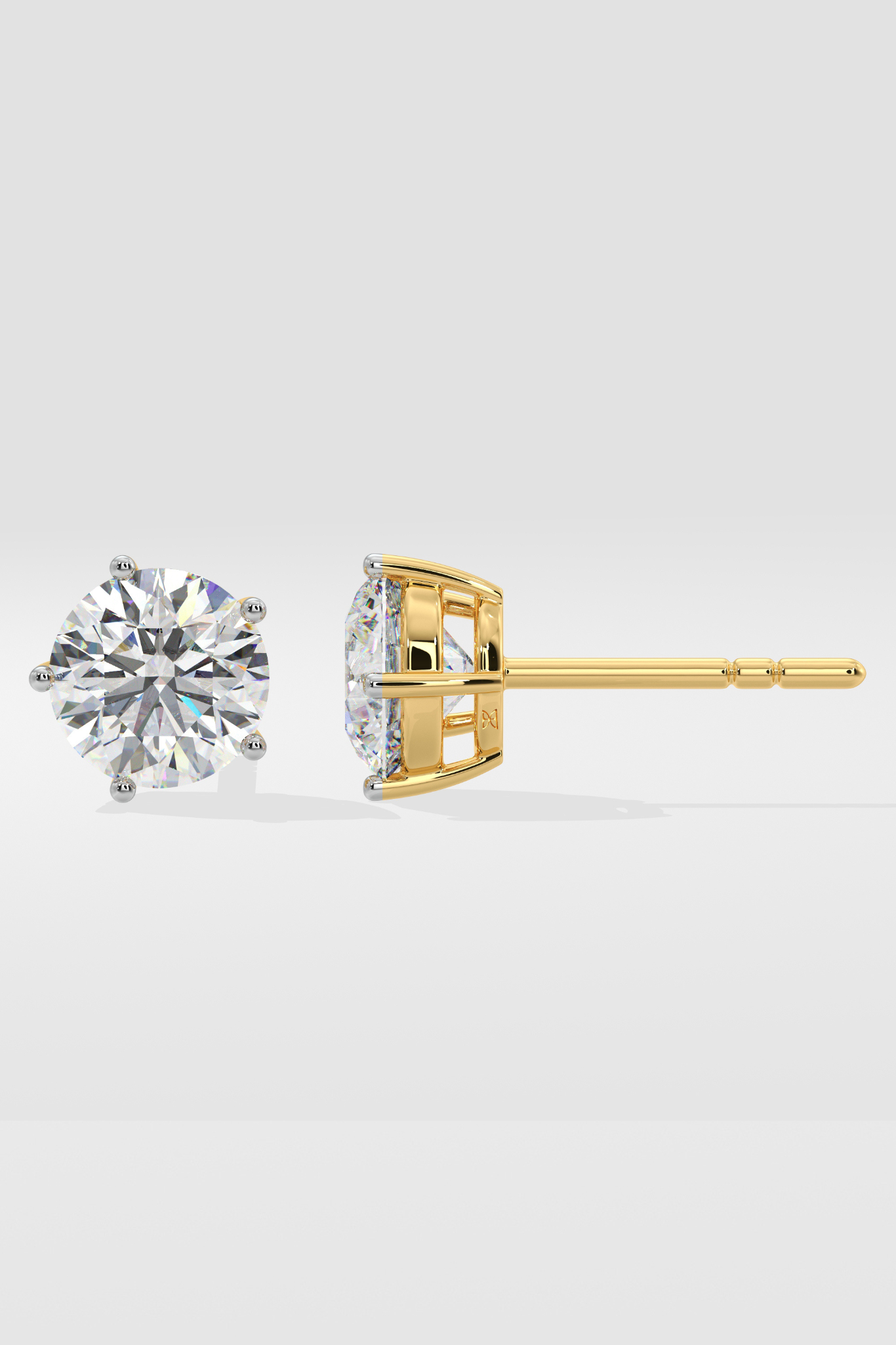 3 ct Solitaire Classic Studs