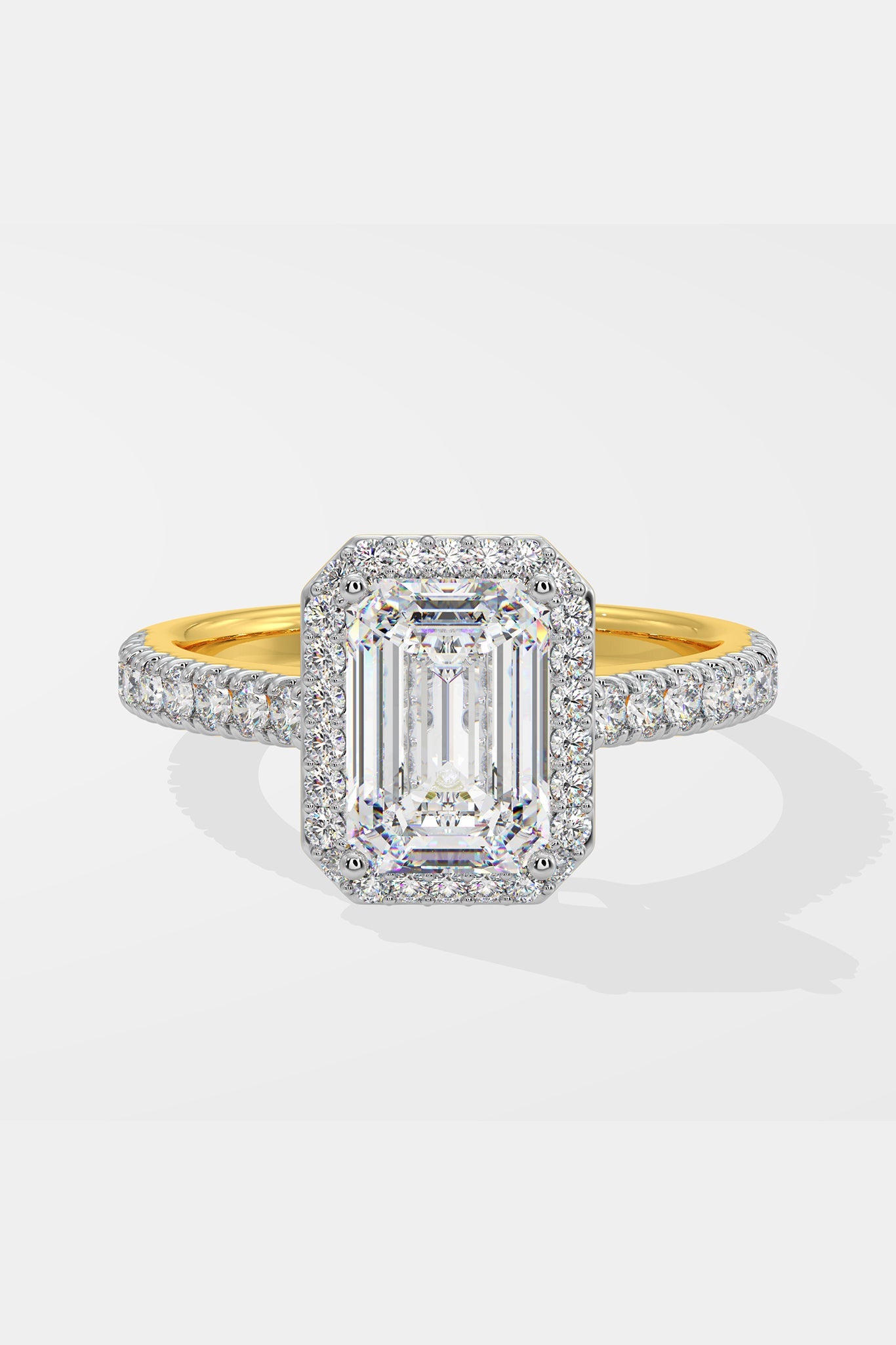 2 ct Emra Solitaire Halo Ring
