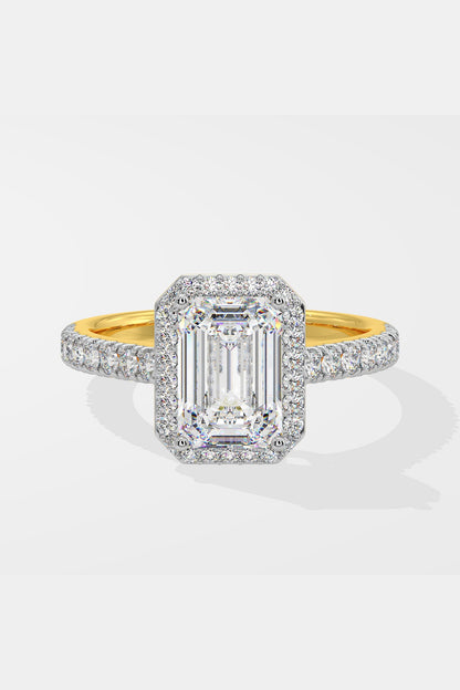2 ct Emra Solitaire Halo Ring
