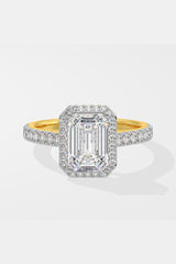 2 ct Emra Solitaire Halo Ring