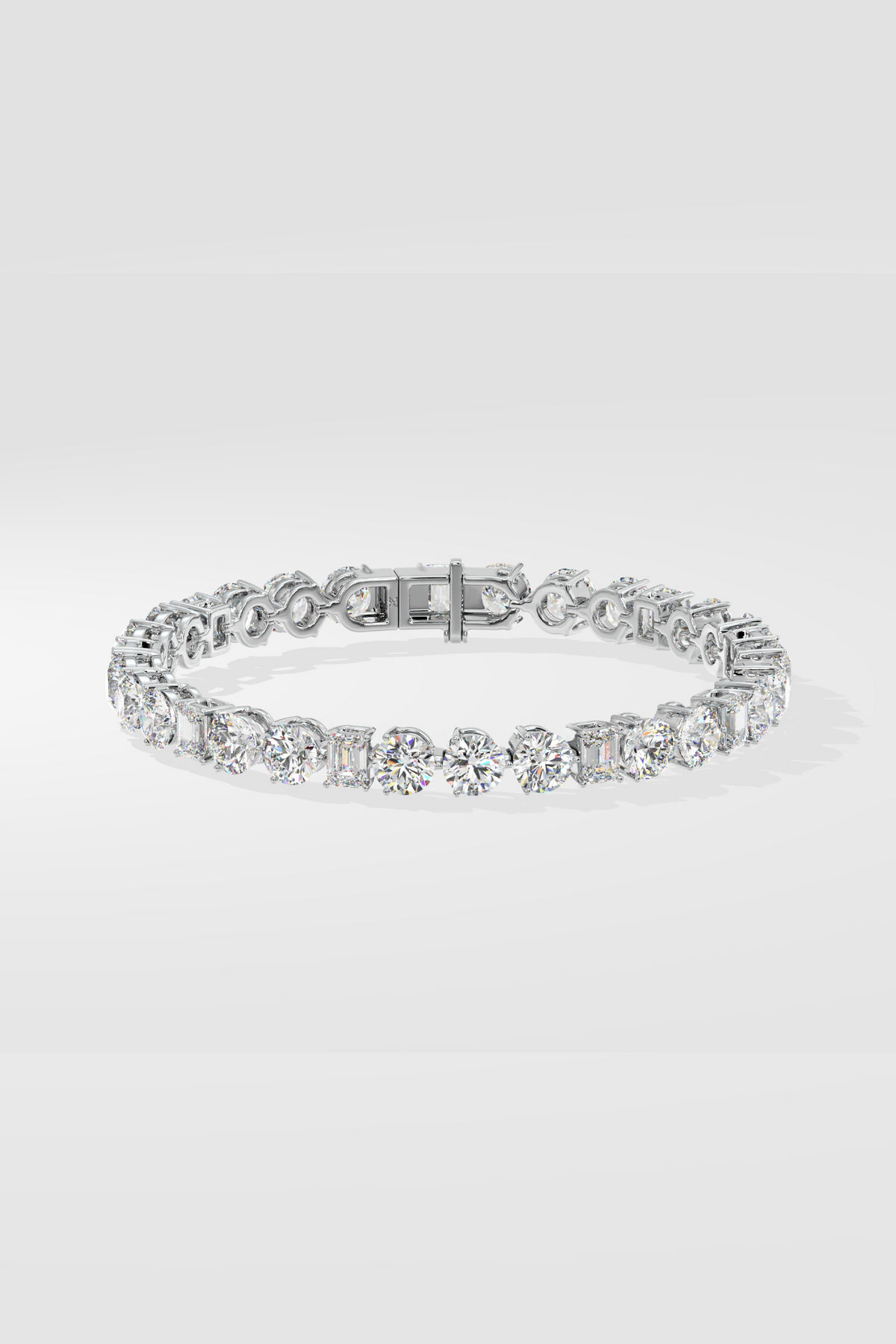 Blended Solitaire Tennis Bracelet