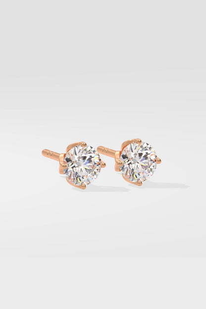 1 ct  Solitaire Studs