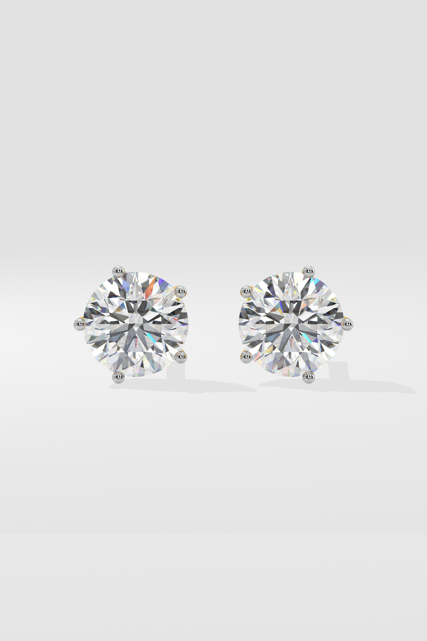 3 ct Solitaire Classic Studs