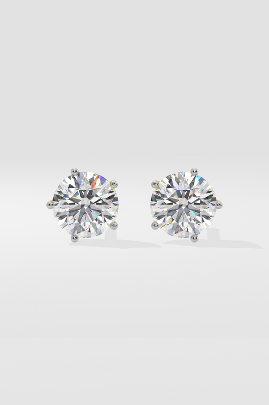 3 ct Solitaire Classic Studs