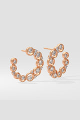 Bubble Diamond Front Hoops