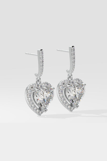 Halo Heart Danglers