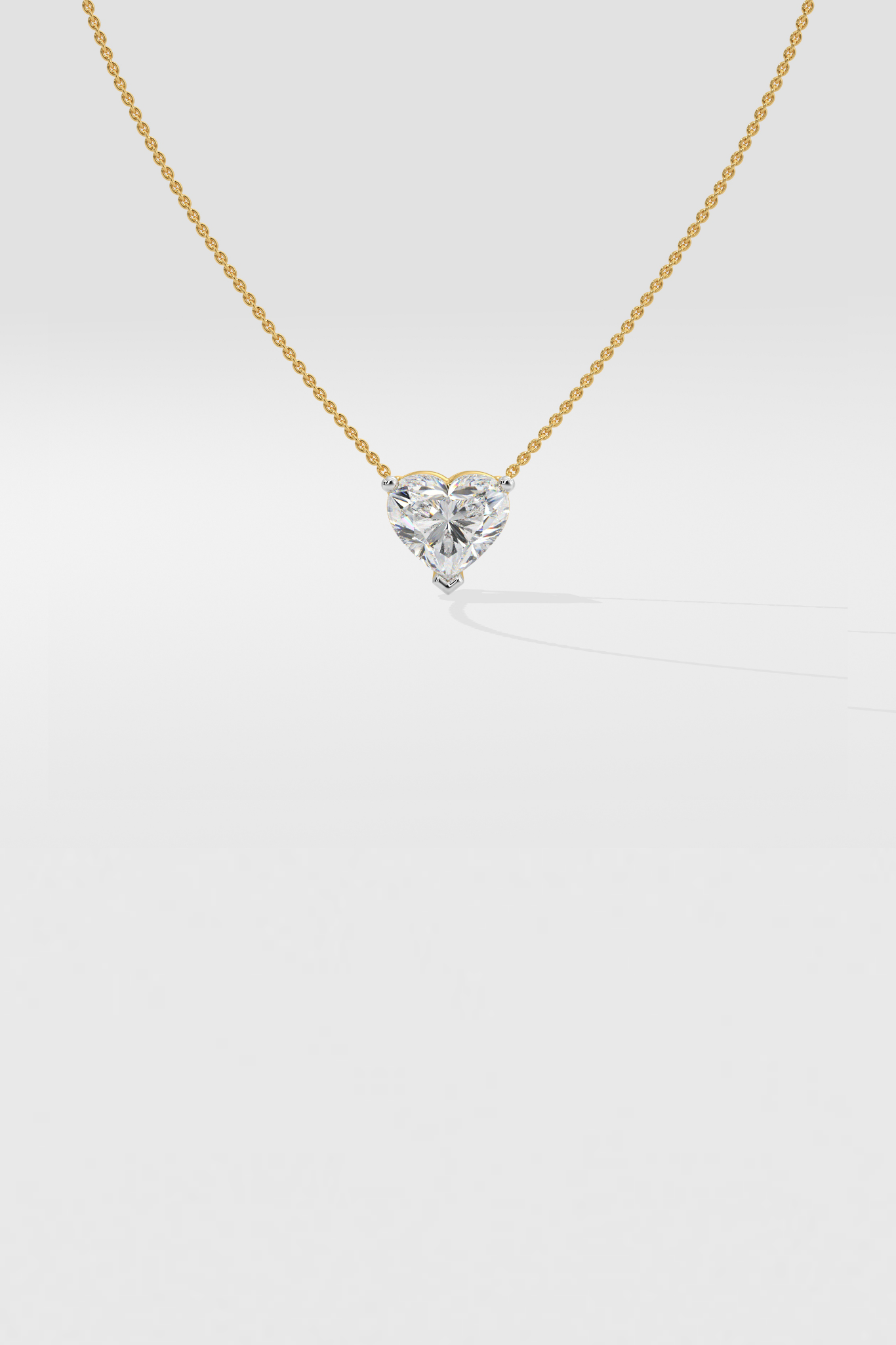 1 ct Heart Necklace
