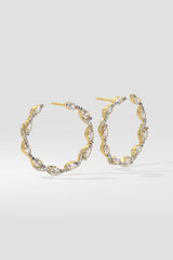 Marquise Diamond Front Hoops