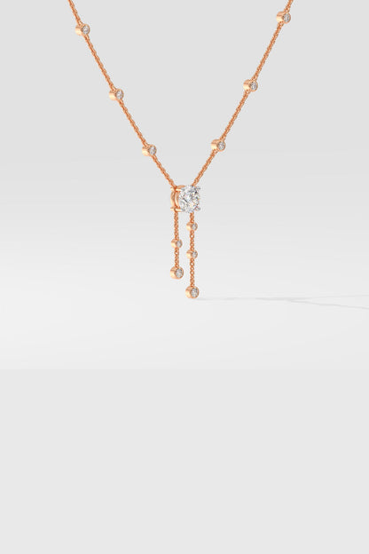 Solitaire Drop Necklace