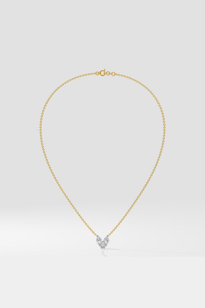 Marquise Heart Duo Necklace