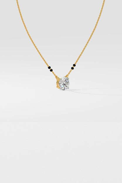 1 ct Solitaire Mangalsutra