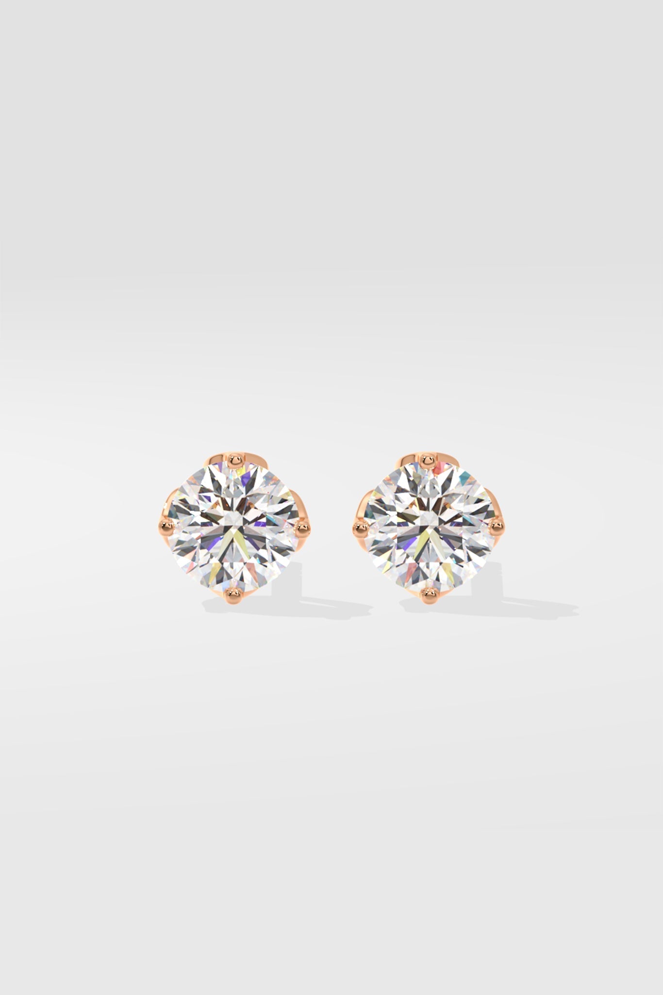 1 ct  Solitaire Studs