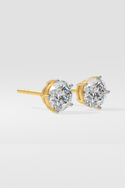 3 ct Solitaire Classic Studs