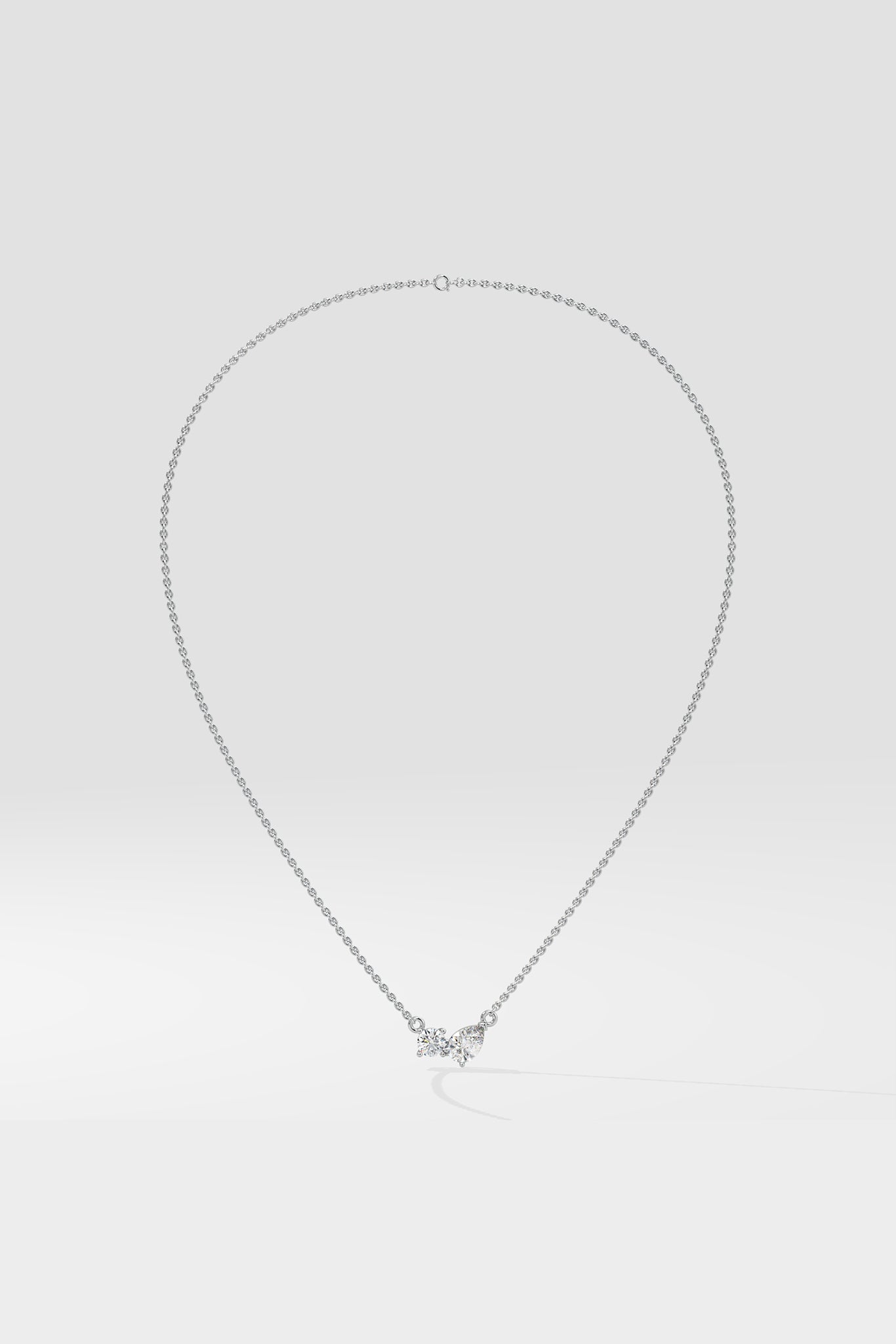 Double Diamond Duo Necklace