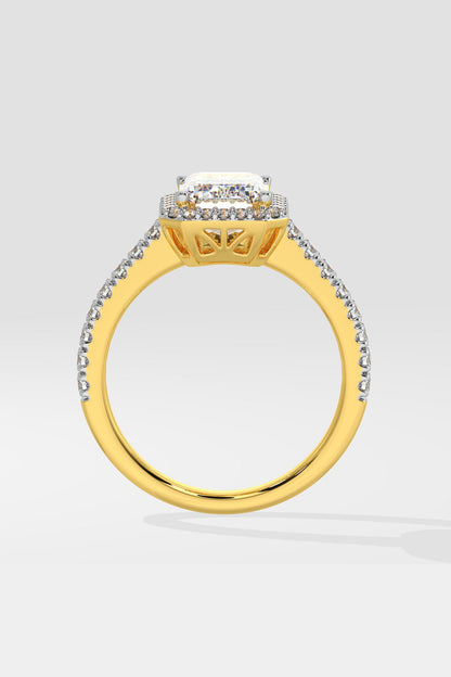 2 ct Emra Solitaire Halo Ring