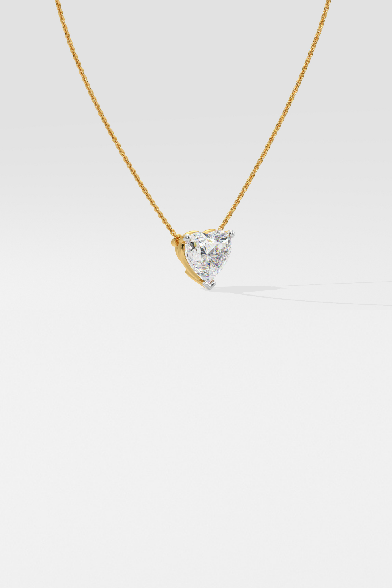 1 ct Heart Necklace