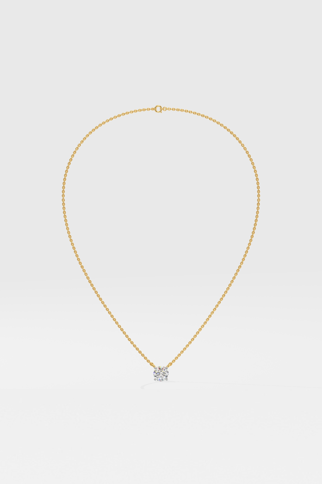 0.75 ct Solitaire Necklace
