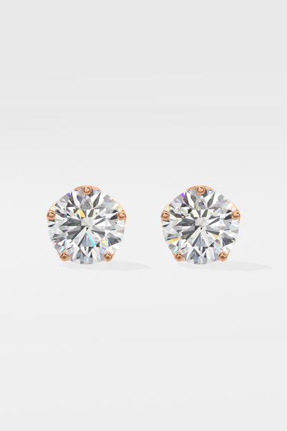 4 ct Solitaire Studs