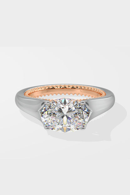 1.5 ct East-West Oval Solitaire Ring