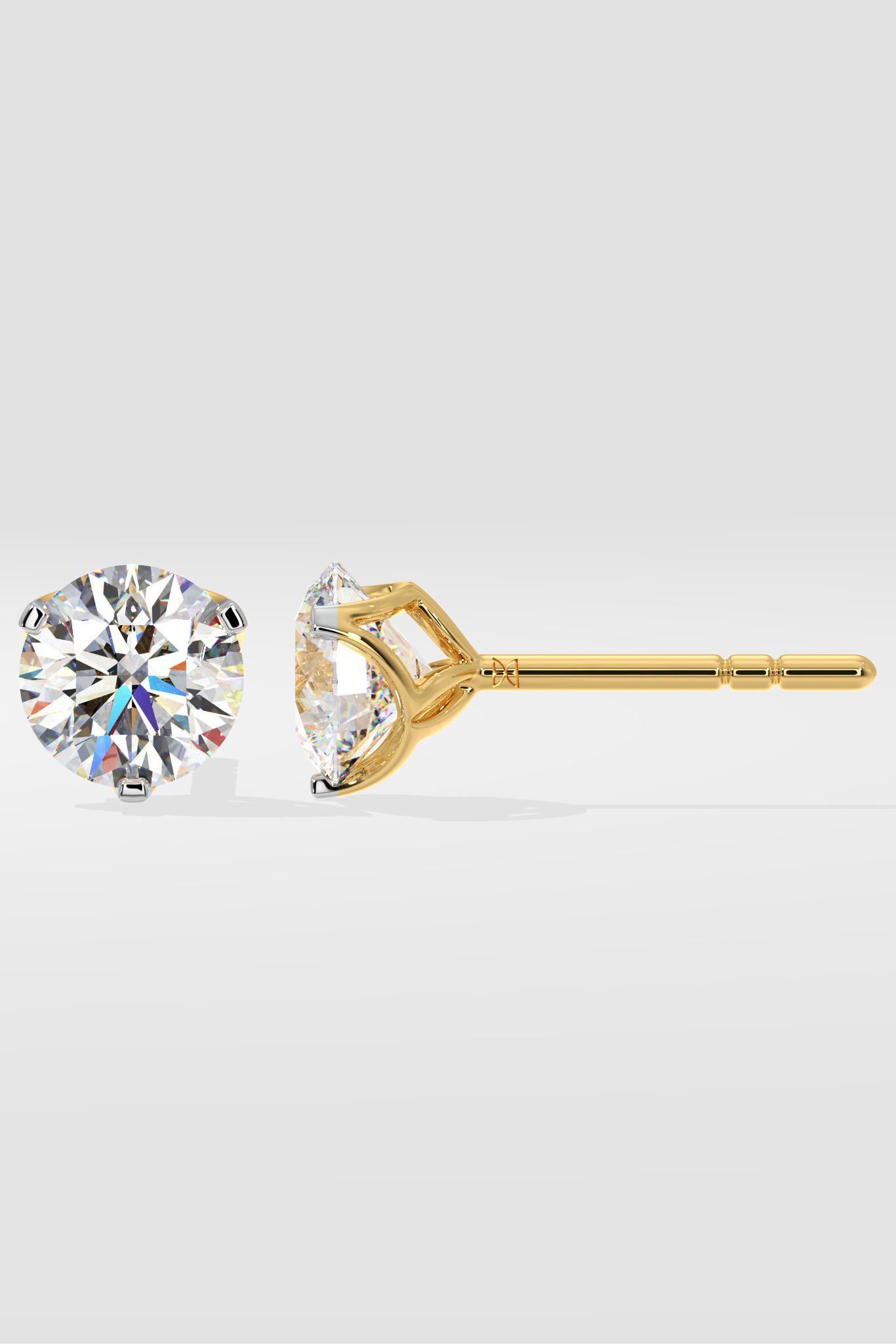 2 ct Solitaire Studs