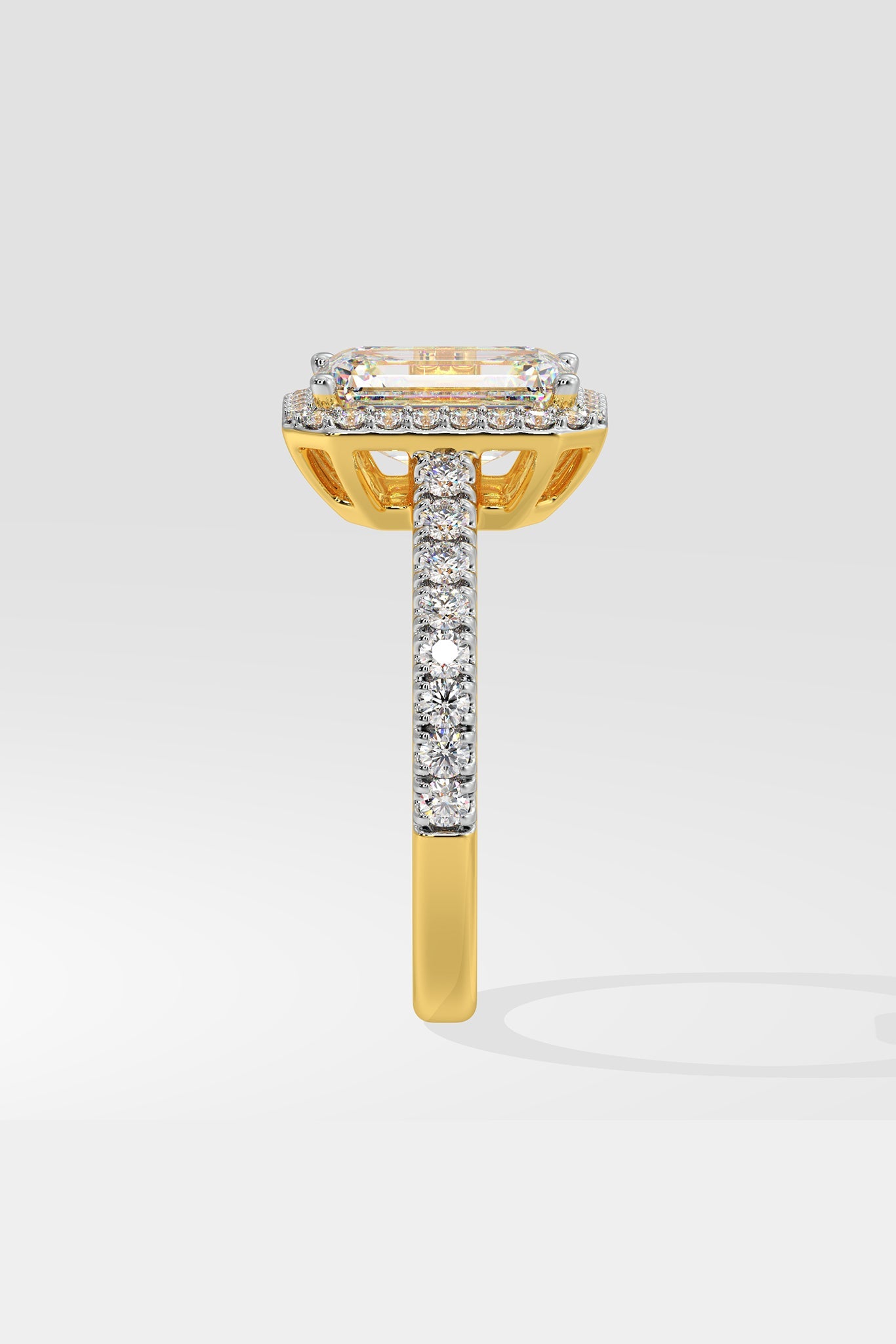 2 ct Emra Solitaire Halo Ring