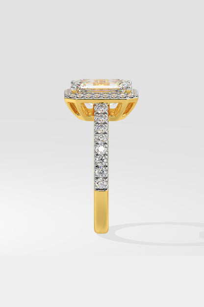 2 ct Emra Solitaire Halo Ring