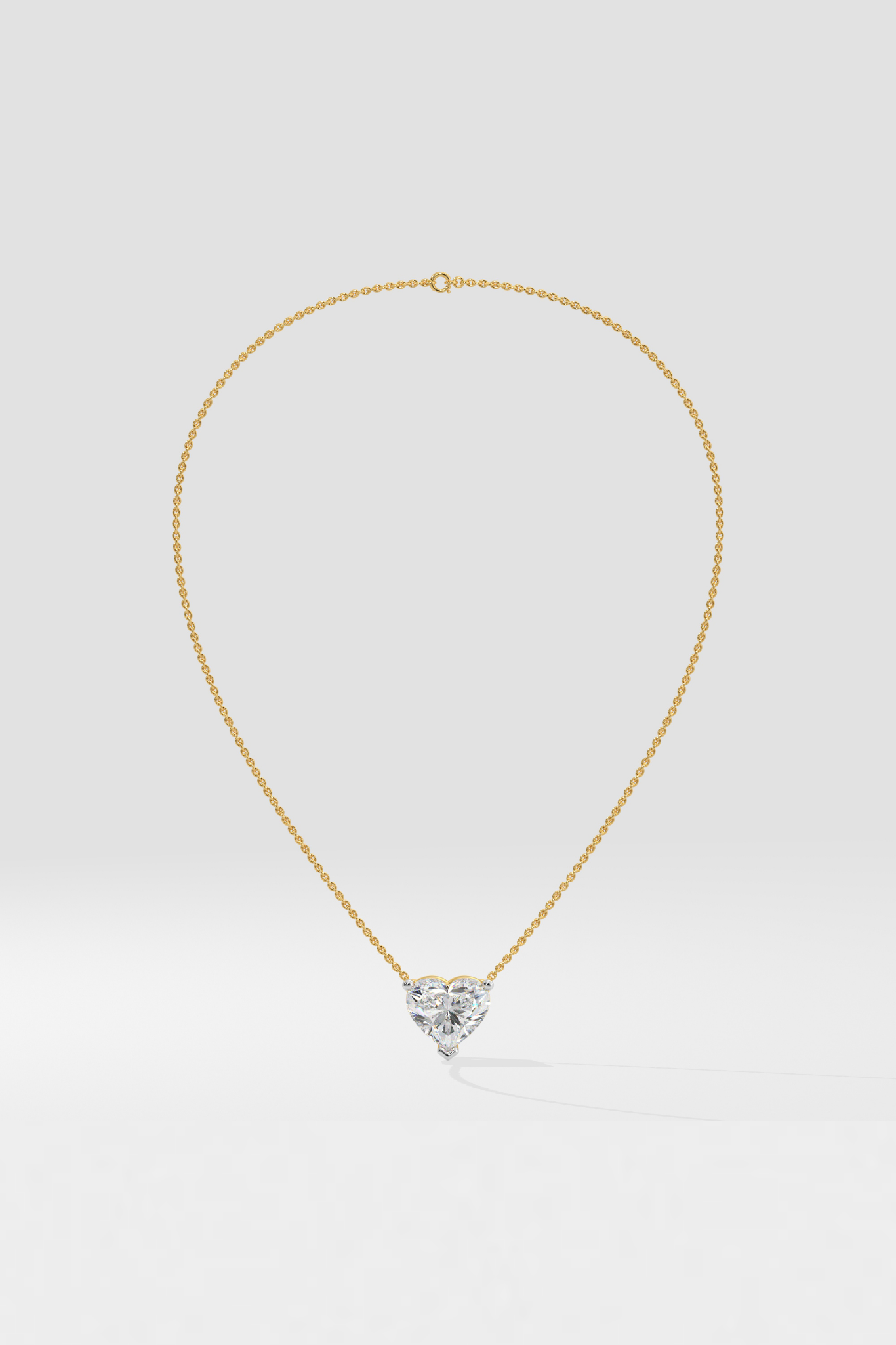 1 ct Heart Necklace