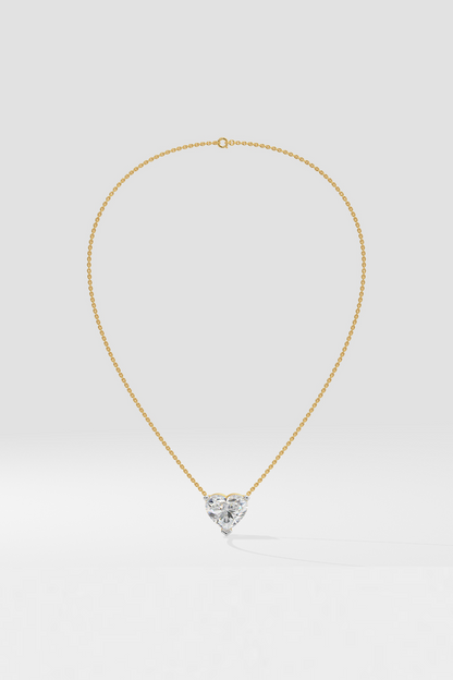 1 ct Heart Necklace