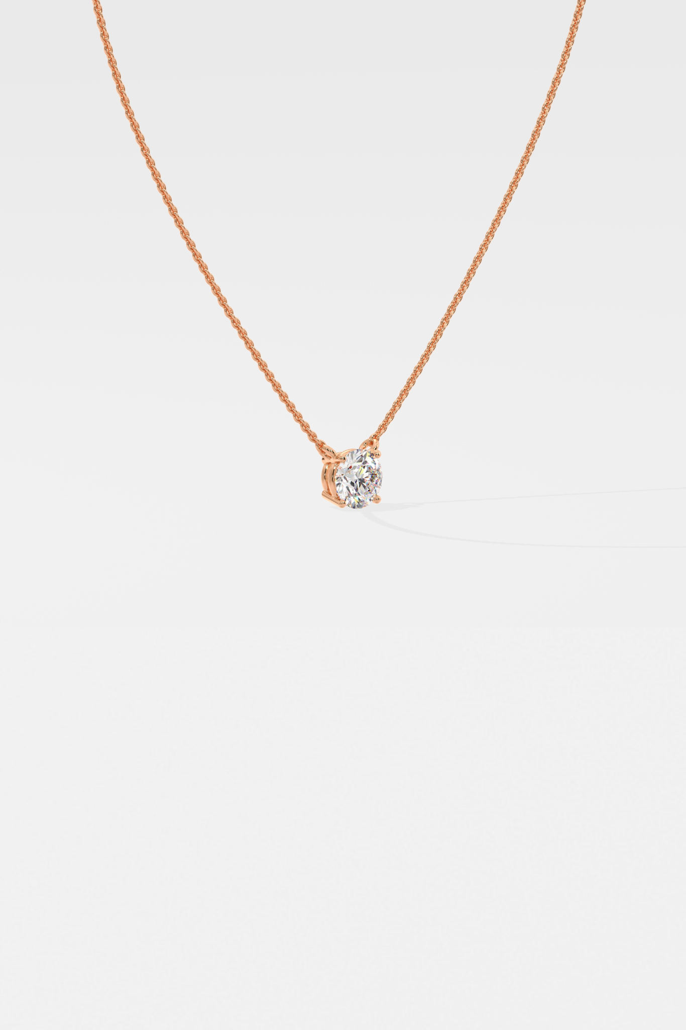1 ct Solitaire Necklace