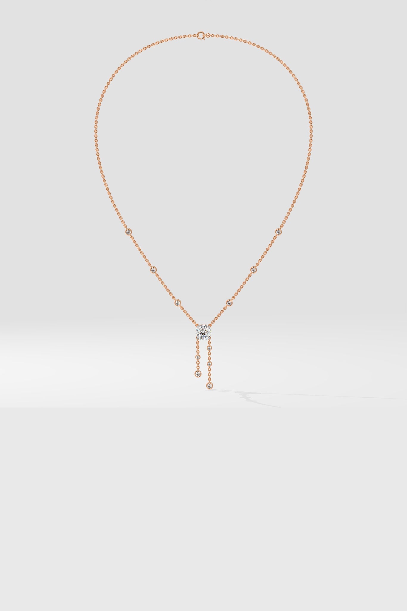 Solitaire Drop Necklace