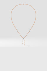 Solitaire Drop Necklace