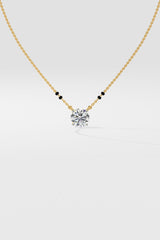 1 ct Solitaire Mangalsutra