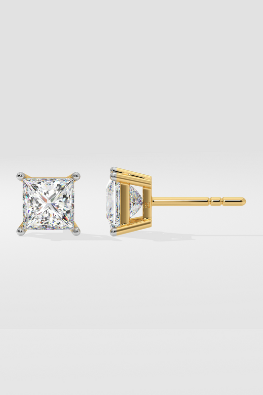 2 ct Princess Studs