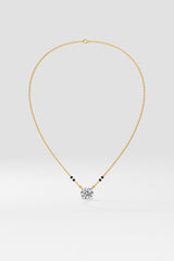 1 ct Solitaire Mangalsutra