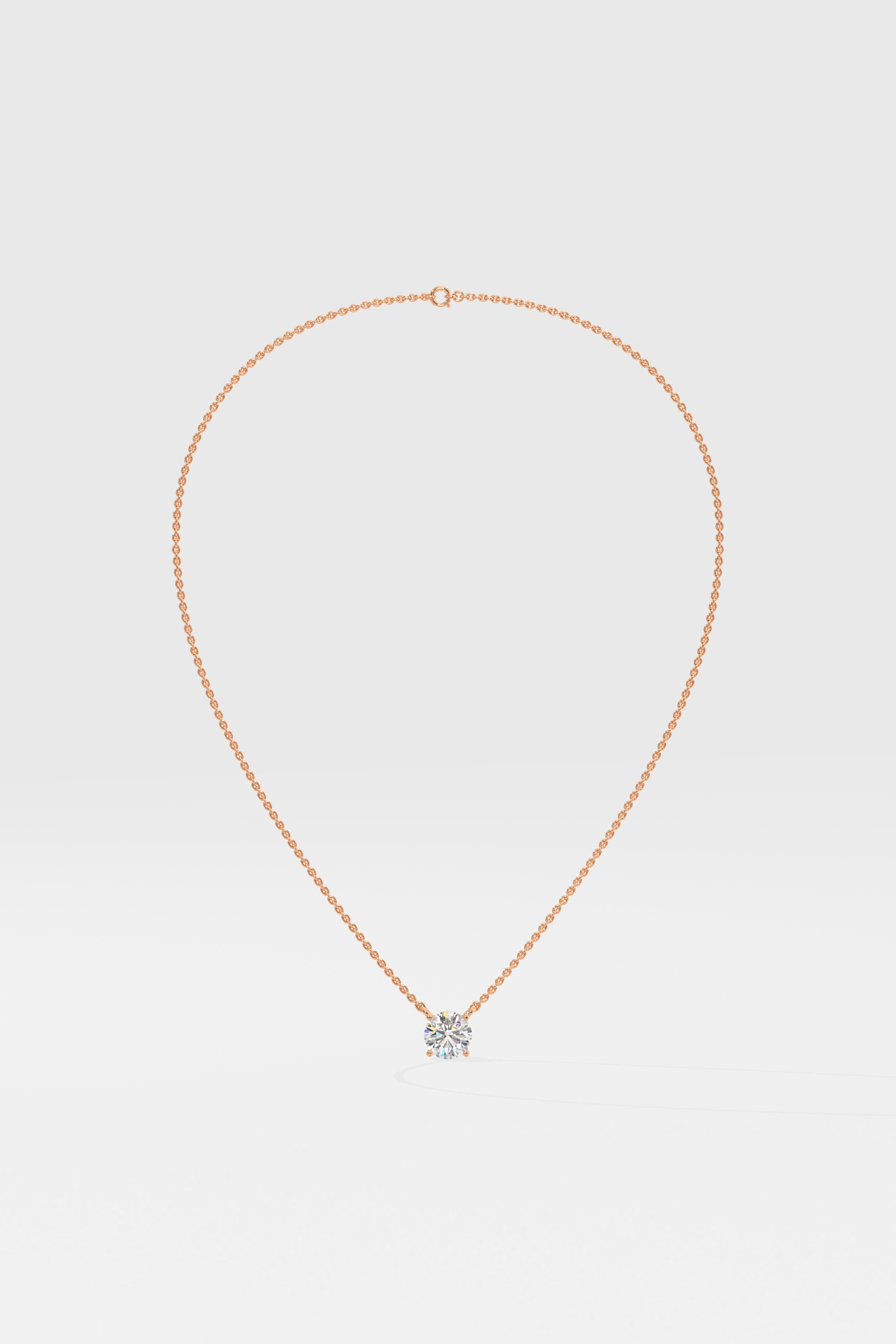 1 ct Solitaire Necklace