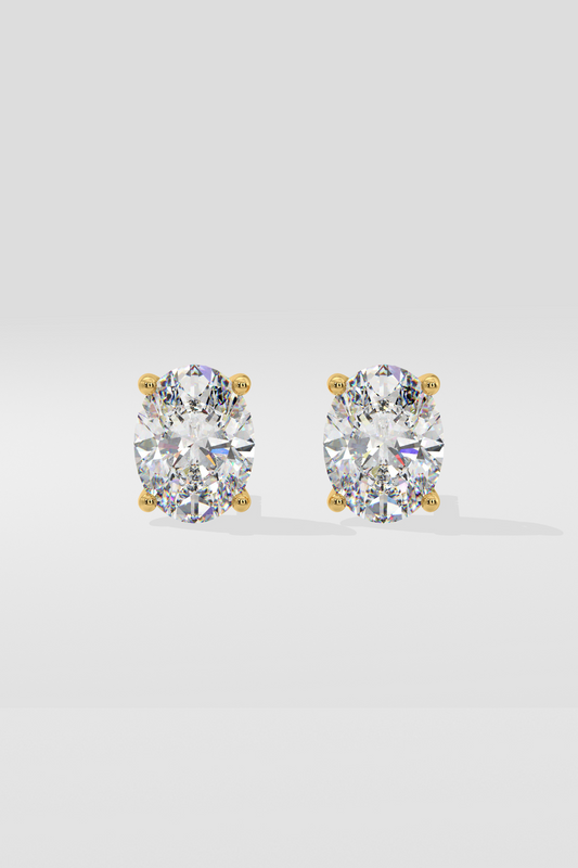 2 ct Oval studs