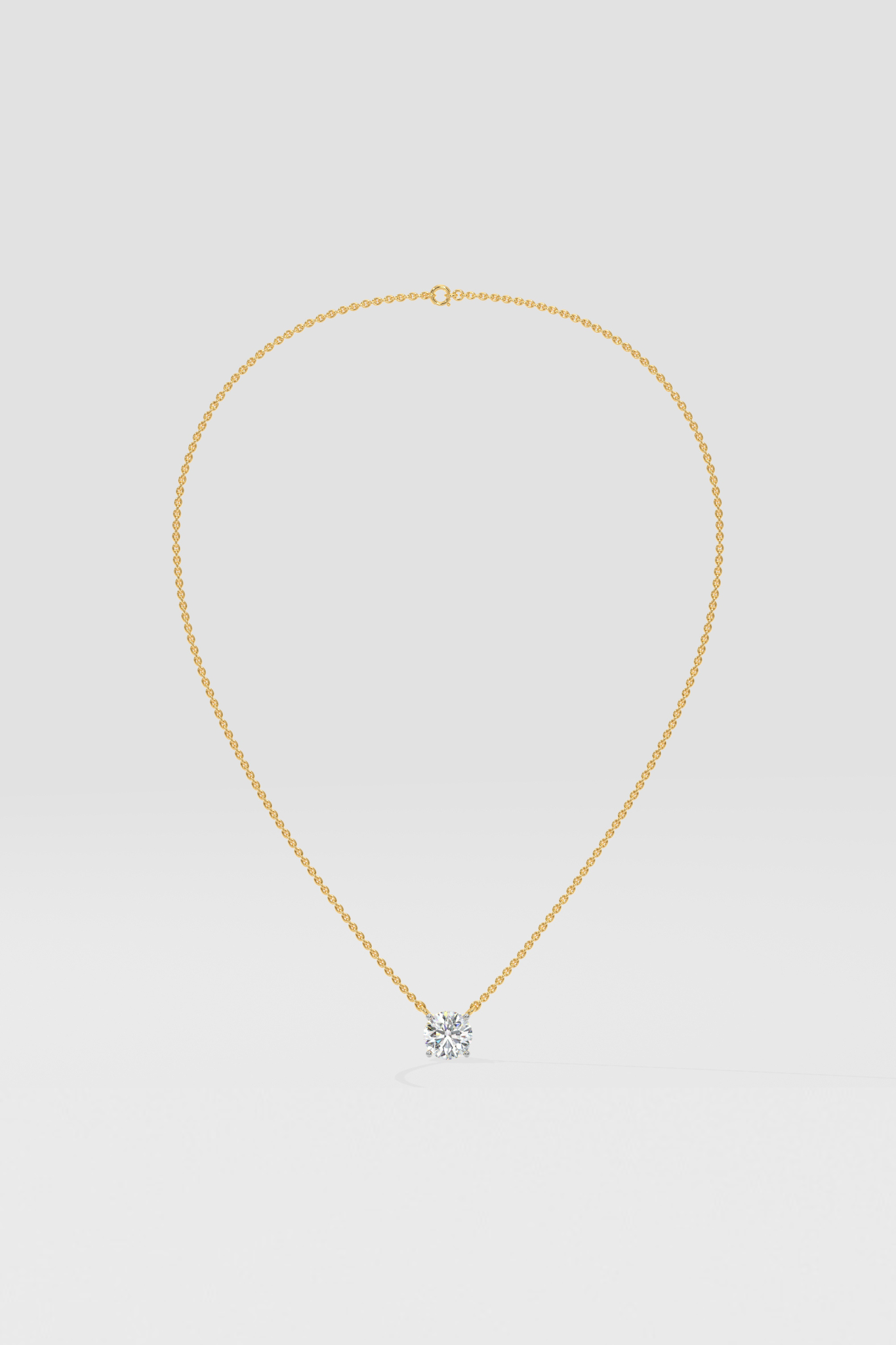 2 ct Solitaire Necklace