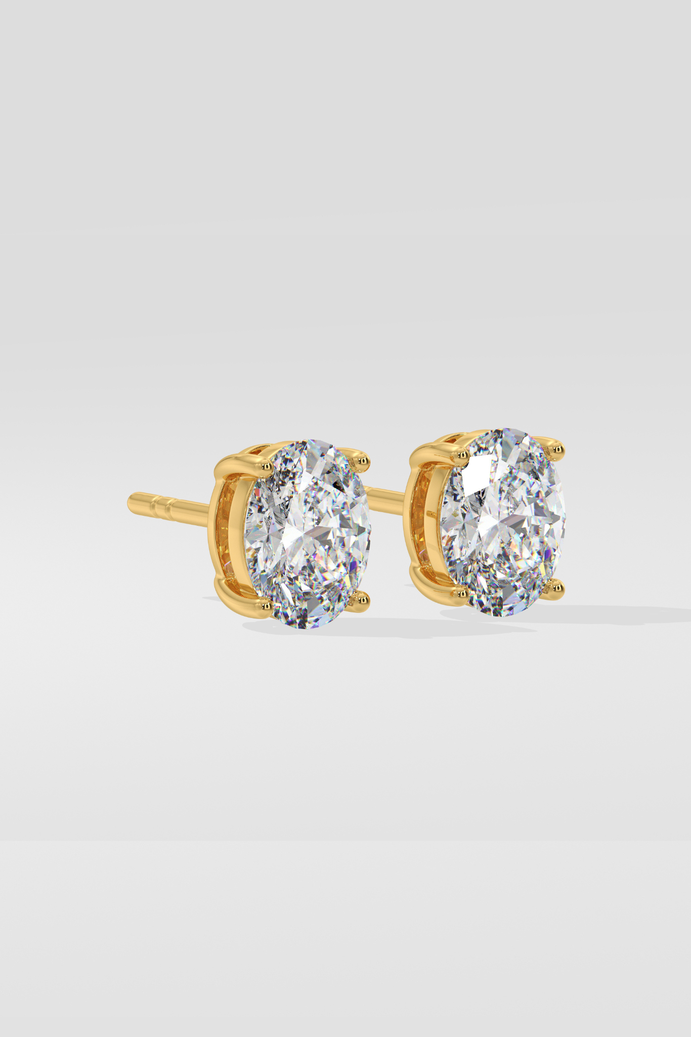2 ct Oval studs