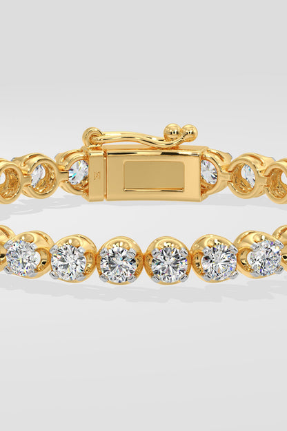 0.25 pointer Crown Tennis Bracelet