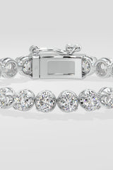 0.40 pointer Crown Tennis Bracelet