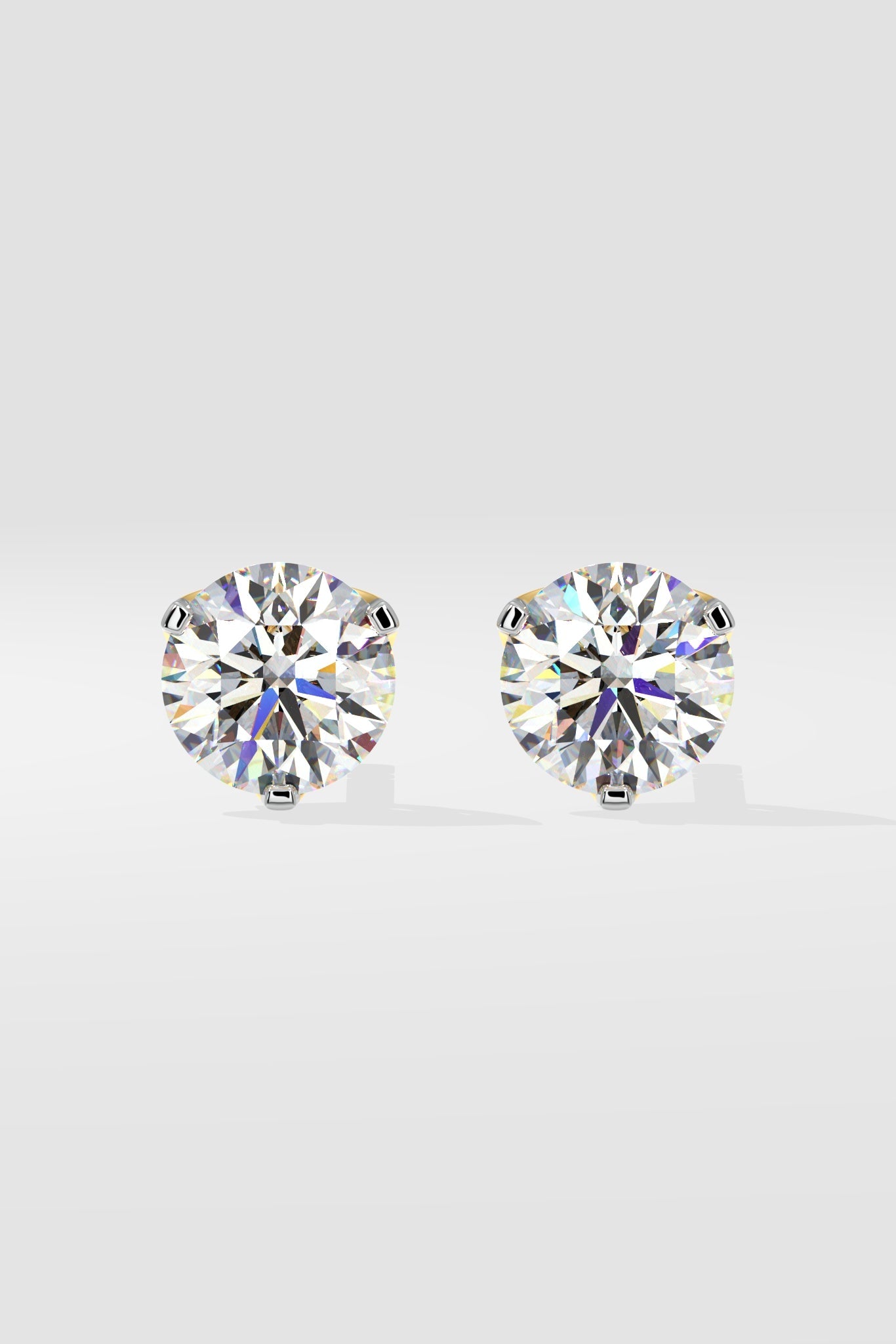 2 ct Solitaire Studs