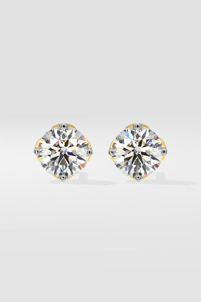 2.5 ct Solitaire Studs